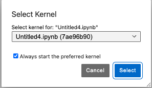 Kernel menu showing the Change Kernel option